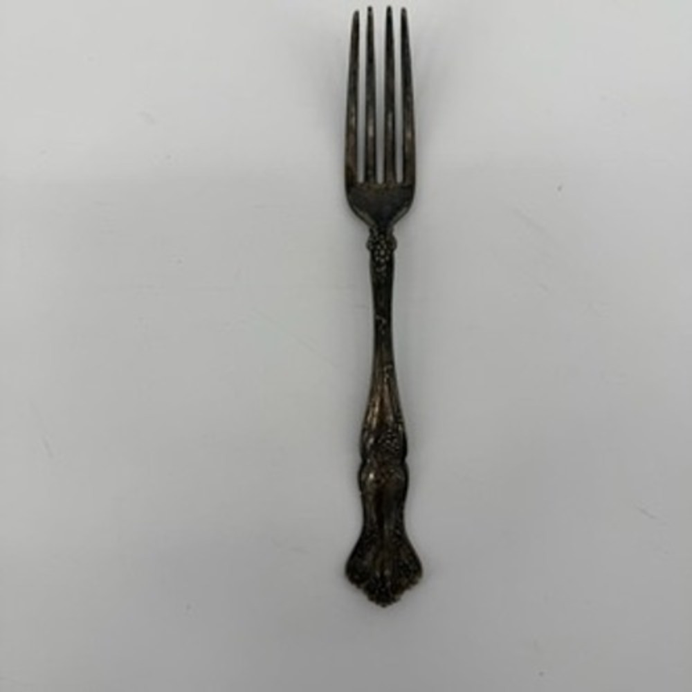 1847 Wm Rogers Bros XS Triple Silver Plate Dinner Fork Vintage 7.5in
